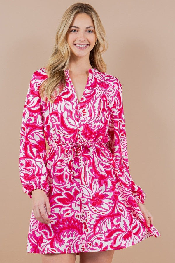 Raspberry Swirl Dress