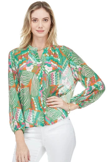 Green Journey Top by Joy Joy