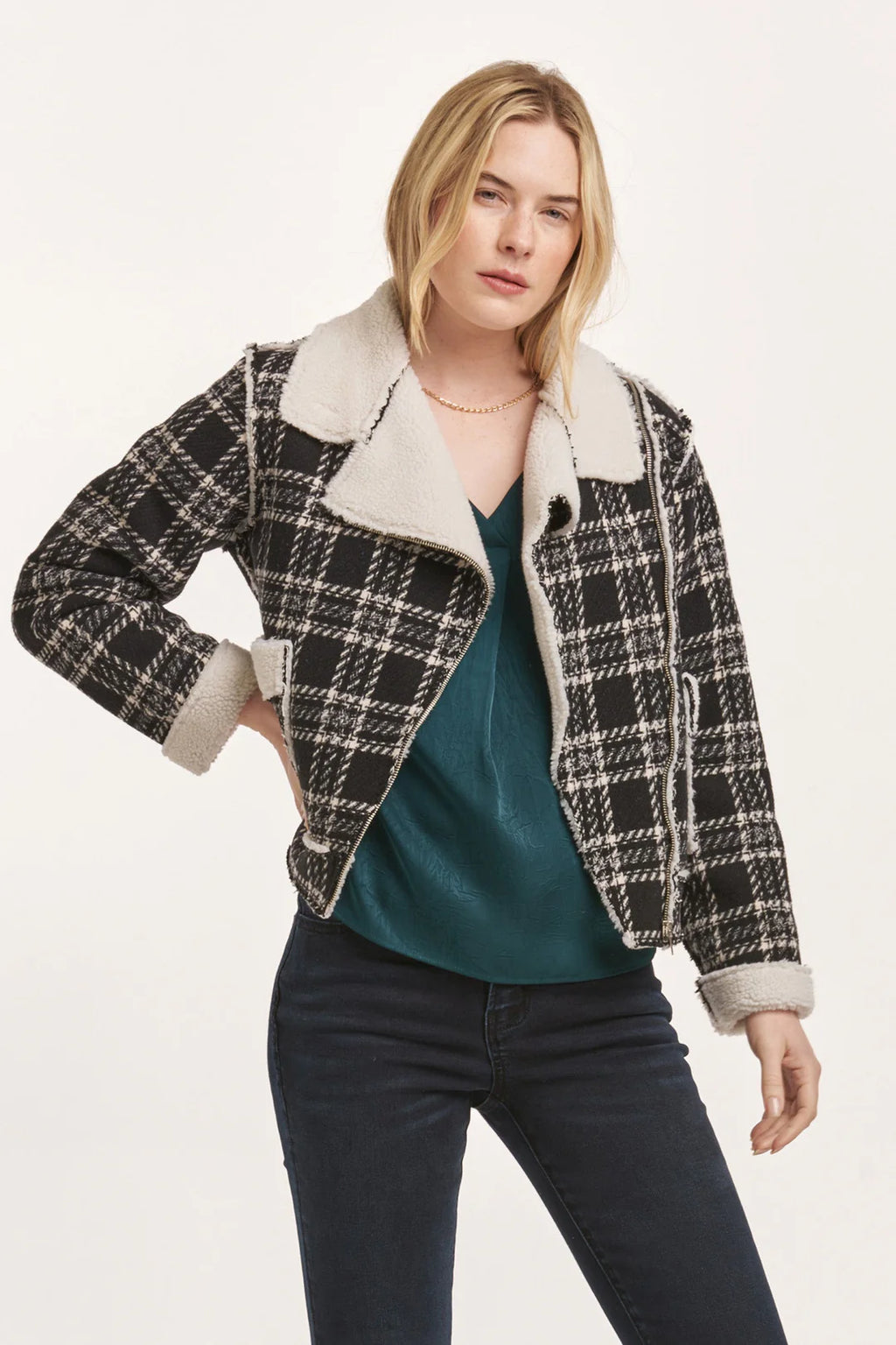 Alvie Plaid Coat by Dear John