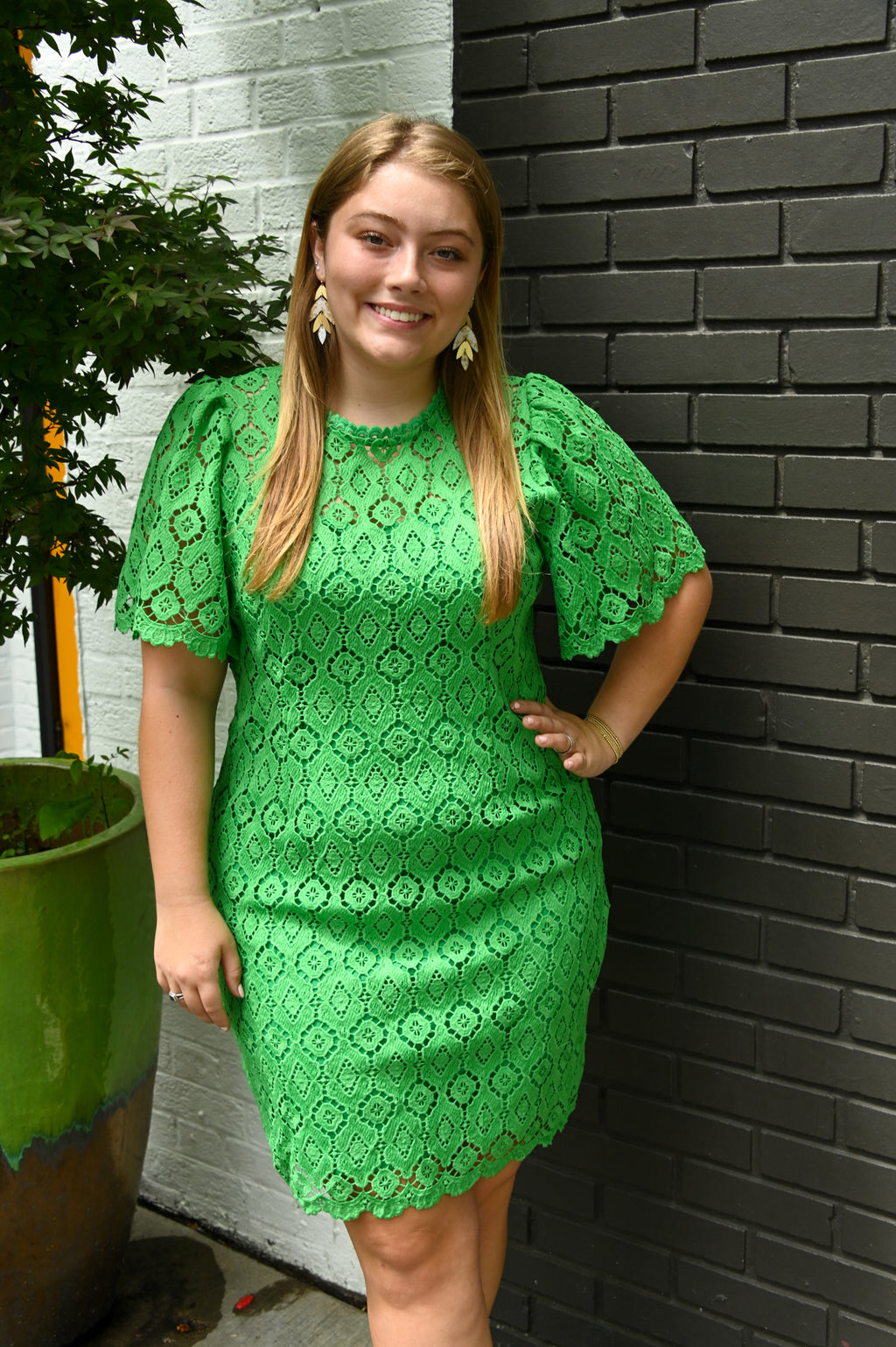 Ivy Green Lace Dress by Jade