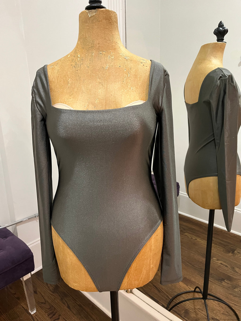 Metallic Bodysuit by RDSTYLE