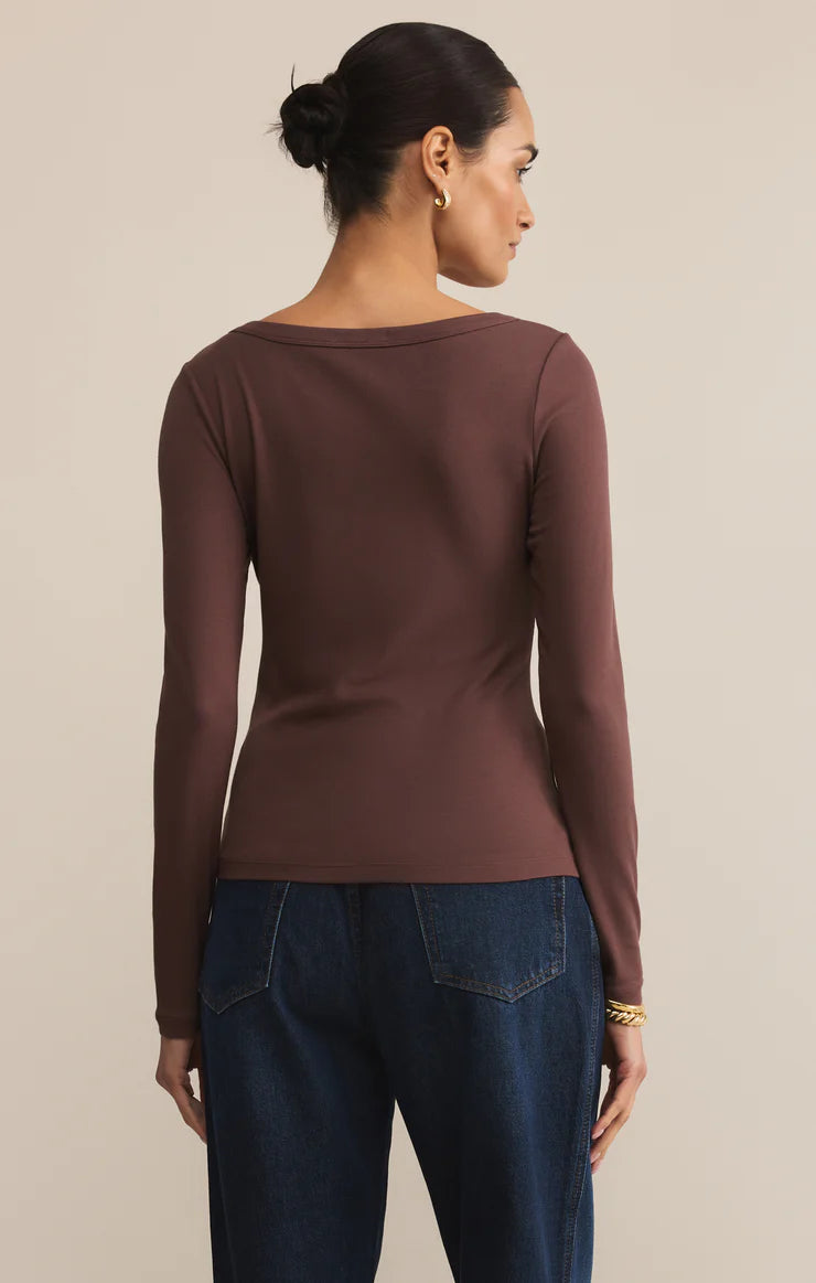 Lazy Day Top Brown