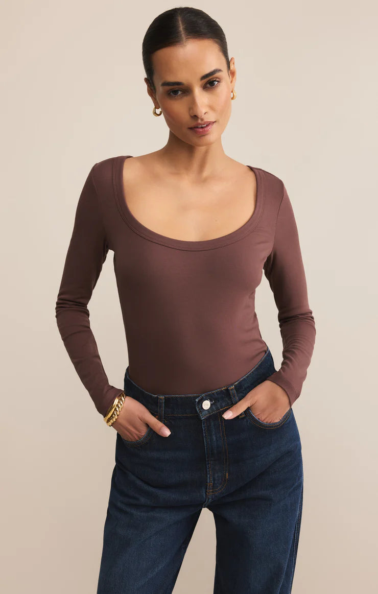 Lazy Day Top Brown