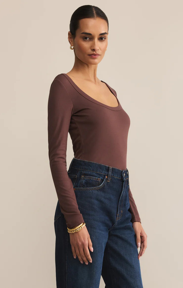 Lazy Day Top Brown