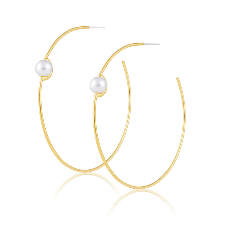 Belize Pearl Hoop by Sahira