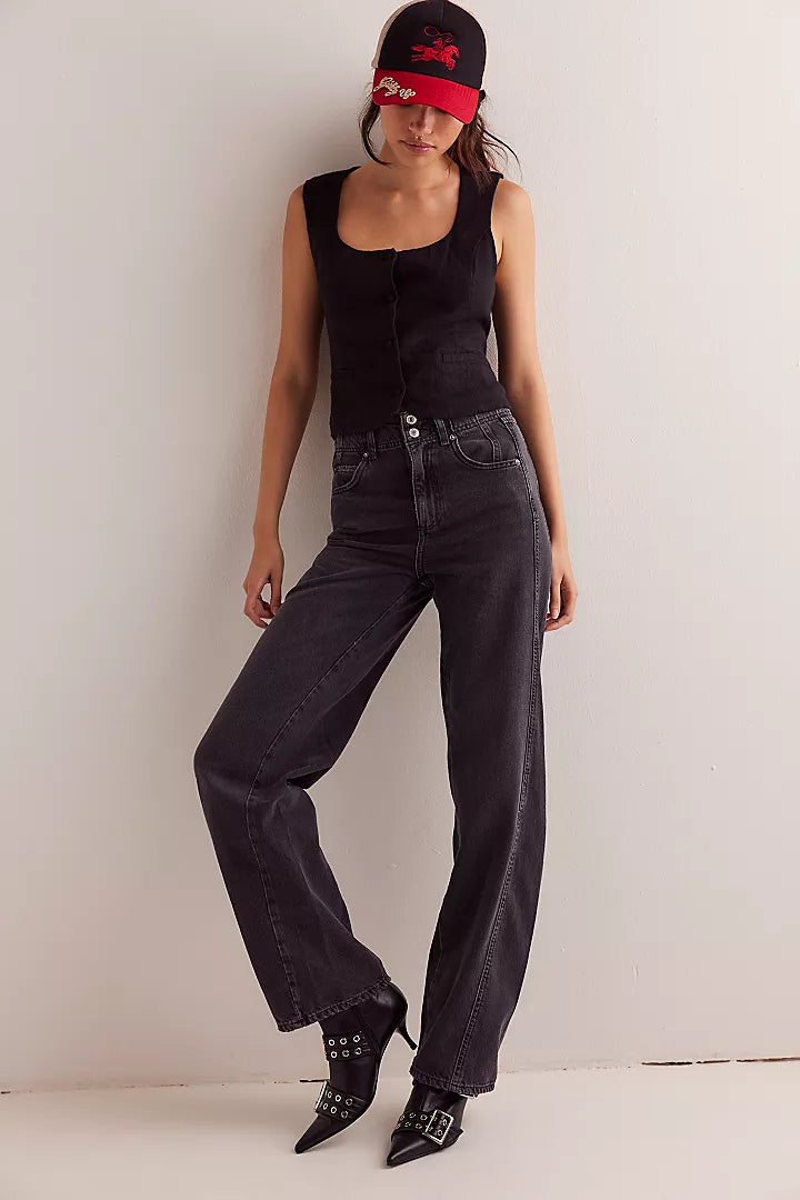 Astroid Straight Leg Jean by Free People