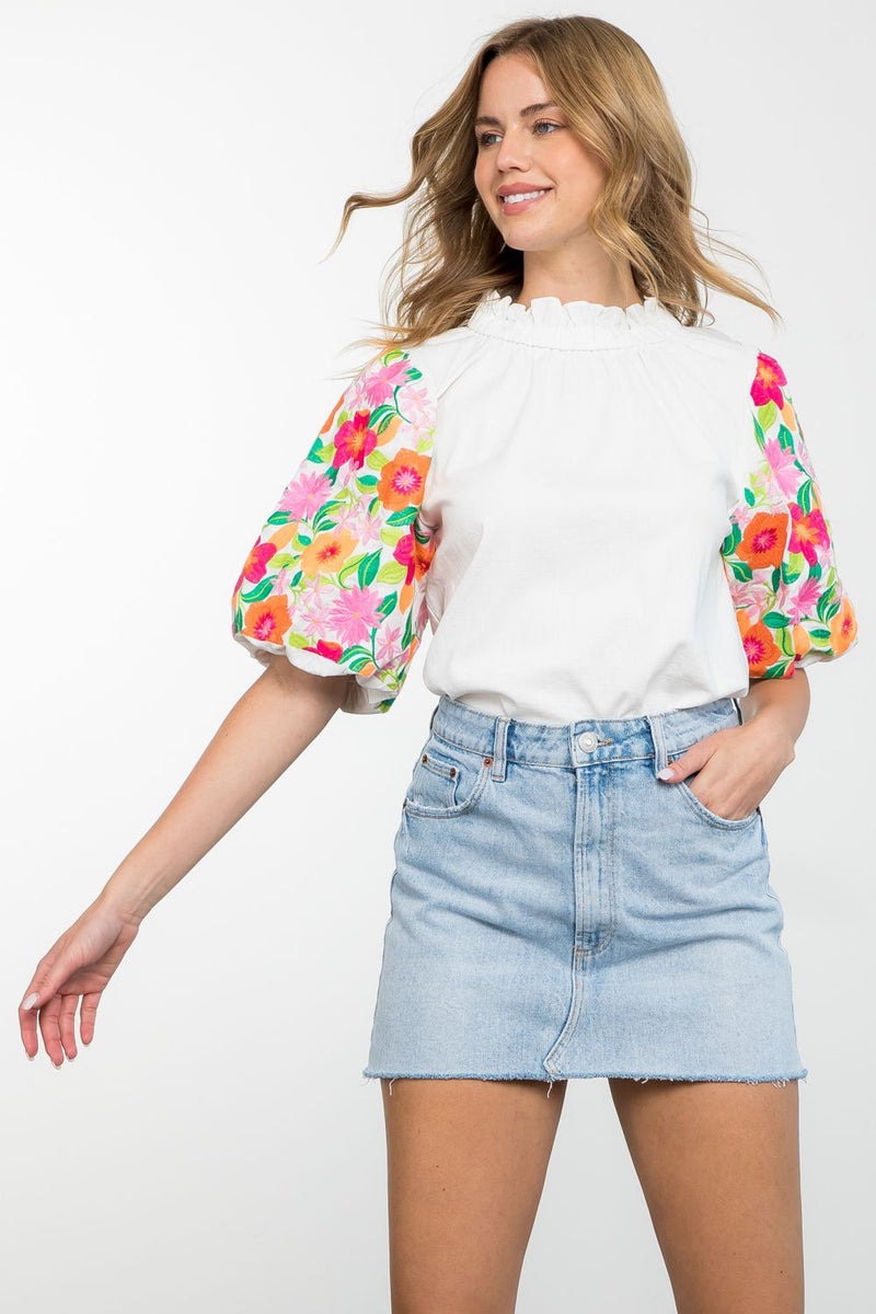 Joyous Floral Top by THML