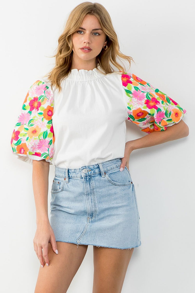 Joyous Floral Top by THML