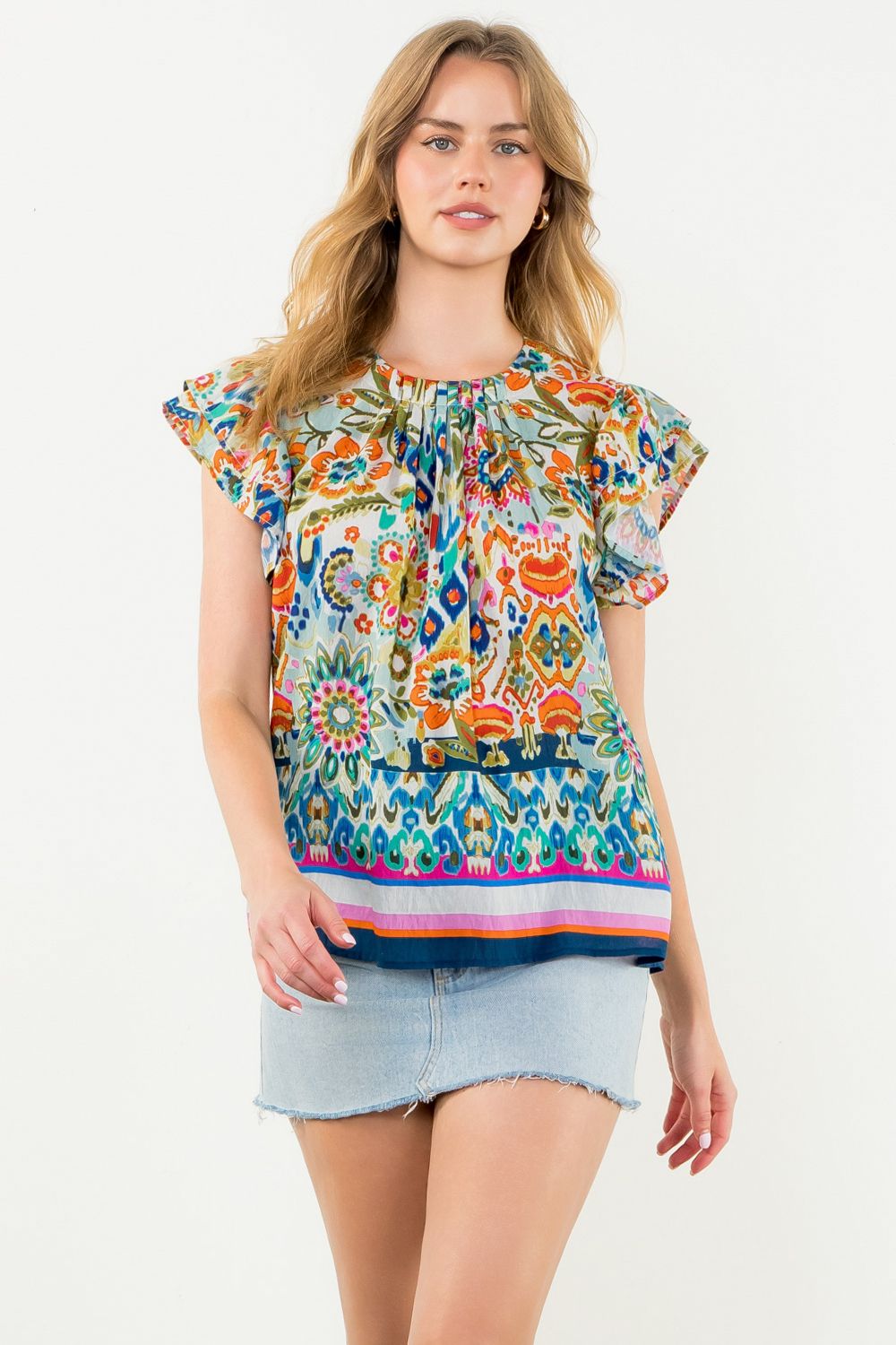 Jerri Floral Top by Thml