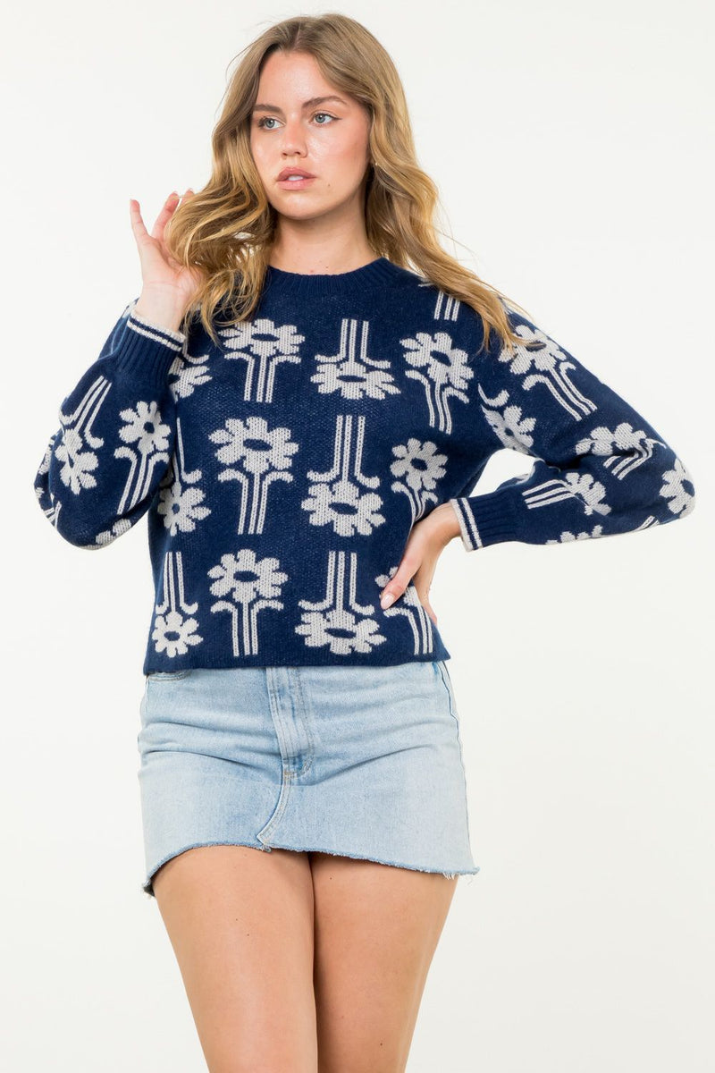 Cashmere Flower Sweater